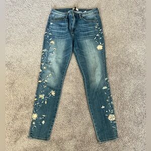 DRIFTWOOD Jackie High Rise Embroidered Jeans